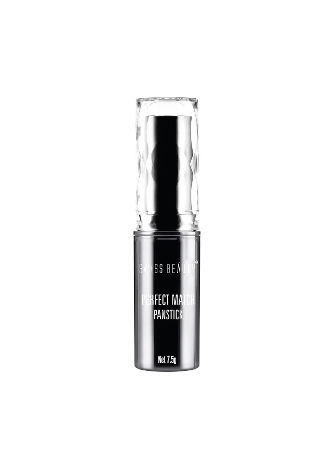 سويس بيوتي Swiss Beauty Perfect Match Panstick Foundation | Lightweight, Full Coverage Foundation With Natural And Dewy Finish For Face Makeup| Easy To Apply With Hand Stick Applicator | Shade-04, 7.5Gm | - 7.5 gm