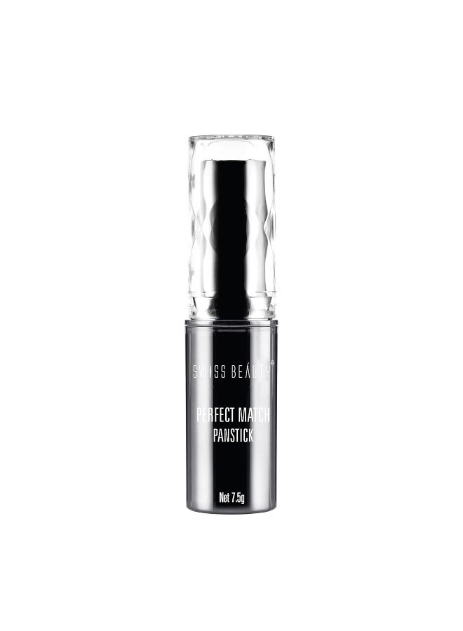 Swiss Beauty Perfect Match Panstick Foundation | Lightweight, Full Coverage Foundation With Natural And Dewy Finish For Face Makeup| Easy To Apply With Hand Stick Applicator | Shade-04, 7.5Gm | - 7.5 gm - Image 2