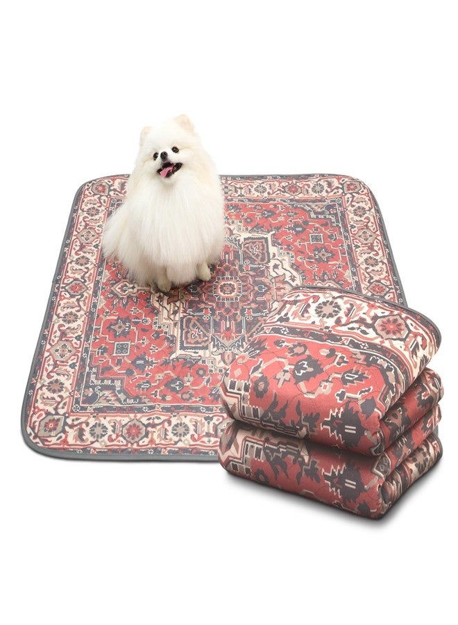 Paw Inspired Designer Print Dog Pads (2 Pack) | Premium Washable Pee Pads | Reusable Puppy Pads for Potty Training, Whelping, Waterproof Mat | Leakproof, Non-Slip Liner (Persian Style, 36" x 36" Size) - Image 1