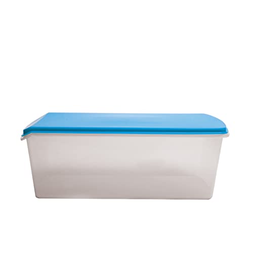 Gluman Plastic Multicolor Storage Bread Box Container & Organizer Set For Kitchen, Refrigerator & Home Use Airtight 100% Food Grade Container (33 X 15 X 118 Cm, Blue) - Image 2