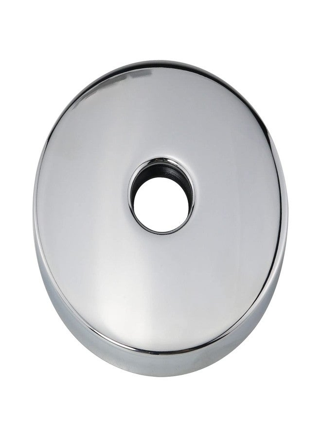 DGBRSM 4'' Oversized Shower Arm Flange Universal Replacement Escutcheon Cover Plate Extra Large Round Escutcheon Cover Plate for Shower Head Arm, Chrome - Image 1