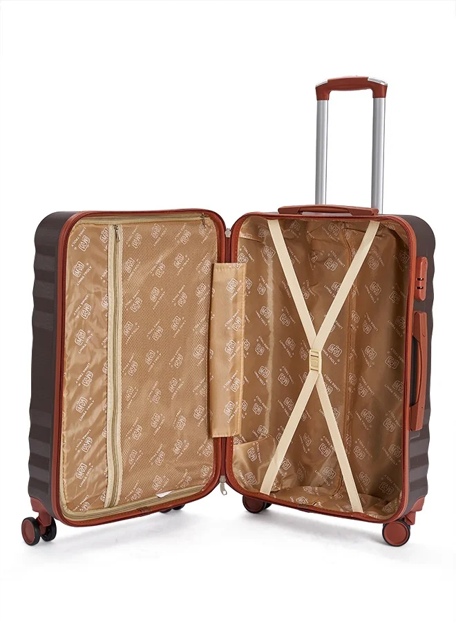 LIMRA Travel Bags From limra it consists of 5 luggage bags with a modern design and a solid brown color