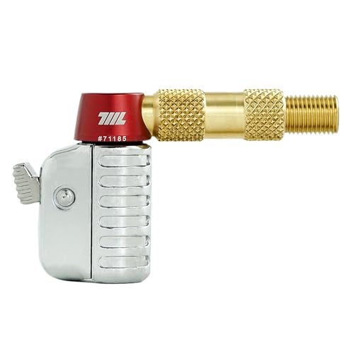 711L Schrader Air Chuck - Snap & Lock Air Chuck - Open Flow Air Inflator Attachment for Bicycle Bike Motorcycle Car Tires with Shrader Valves (Brass) - Image 1