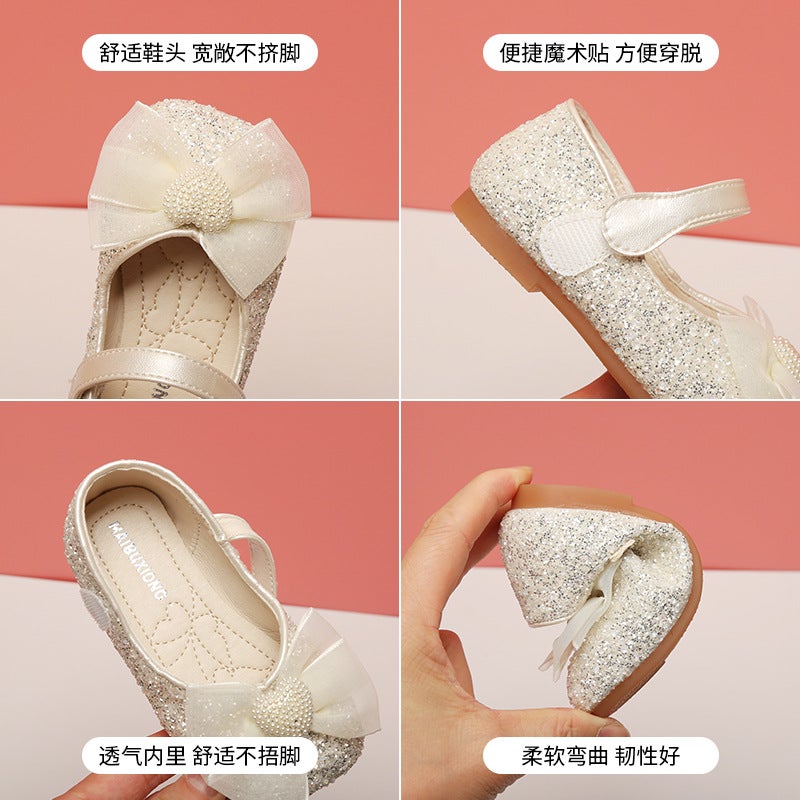 Girl'S Small Leather Shoes Spring New One-Year-Old Girl'S Soft-Sole Princess Shoes Baby Children'S Children'S Non-Slip Walking Shoes - Image 3