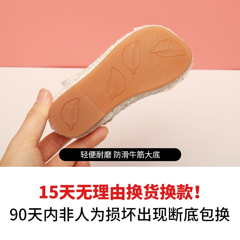 Girl'S Small Leather Shoes Spring New One-Year-Old Girl'S Soft-Sole Princess Shoes Baby Children'S Children'S Non-Slip Walking Shoes - Image 4