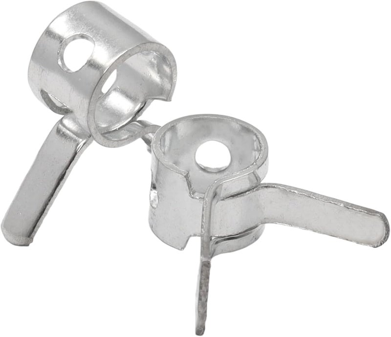 Rierdge 20 Pcs 3/16" ID Spring Band Type Clamps, 5mm Fuel Hose Clamps Fasteners, Silver Spring Hose Clip for Fuel Hose Line Water Pipe Air Tube Silicone Hose - Image 5