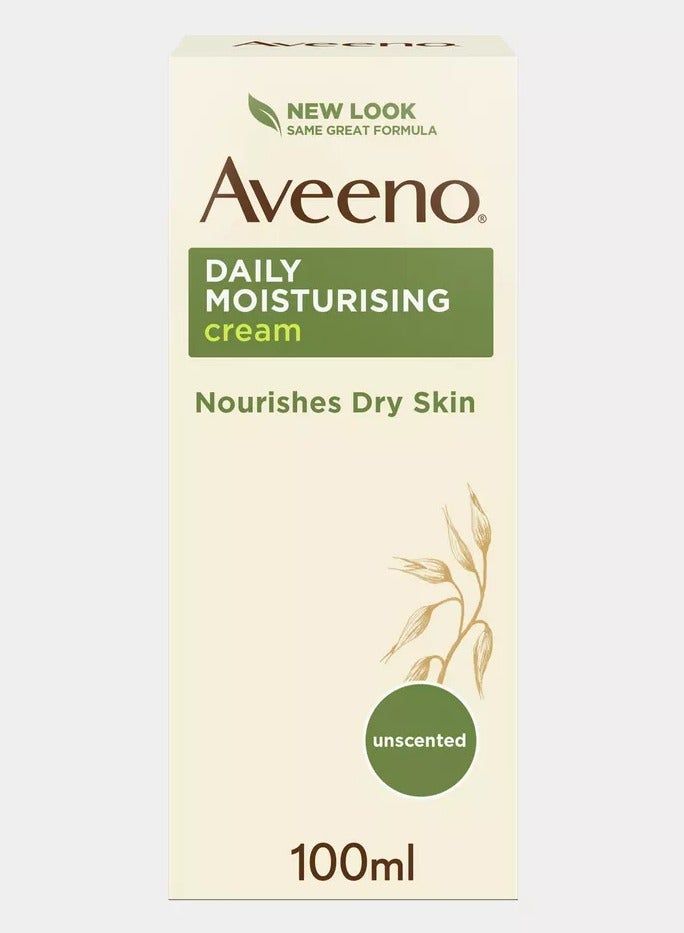 Aveeno Daily Moisturising Cream Nourishes Dry Skin 100ml - Image 1