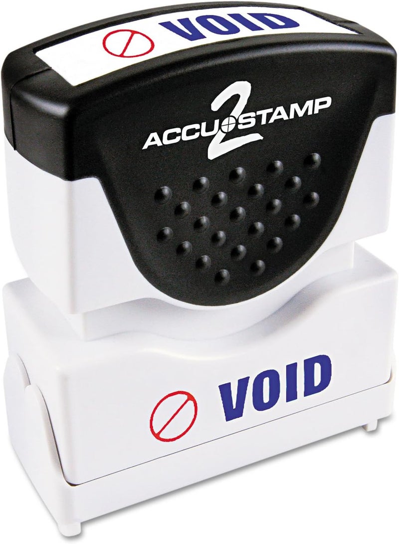 ACCUSTAMP2 035539 Pre-Inked Shutter Stamp Void, Red/Blue Ink, 1 Count - Image 1