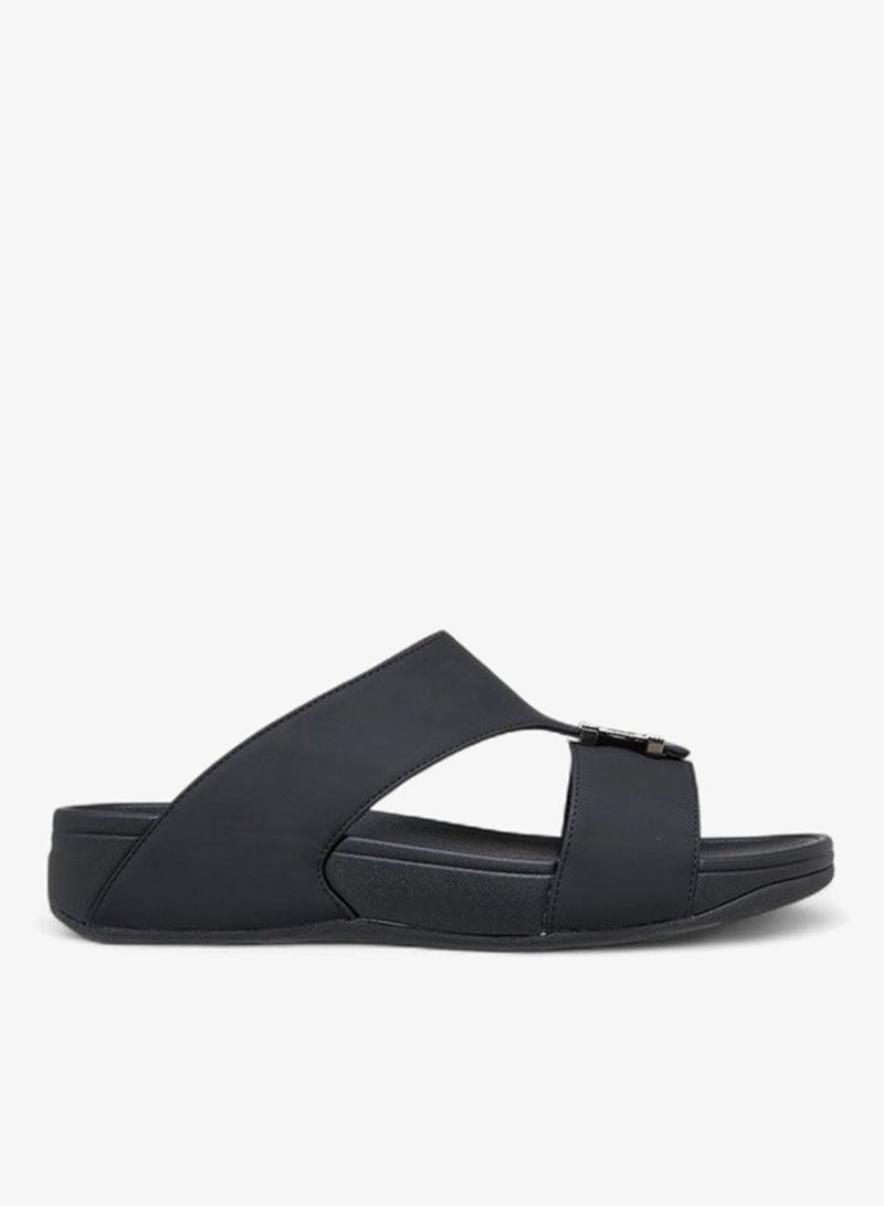 Le Confort Men Metal Accent Slip-On Comfort Sandals - Image 1