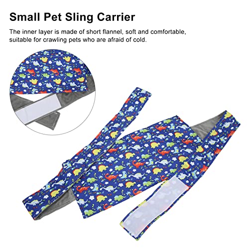 Liujaos Lizard Carrier Large Space Reptile Sling Carrier Cotton Flannel Comfortable for Bearded Dragon Guinea Pigs - Image 2