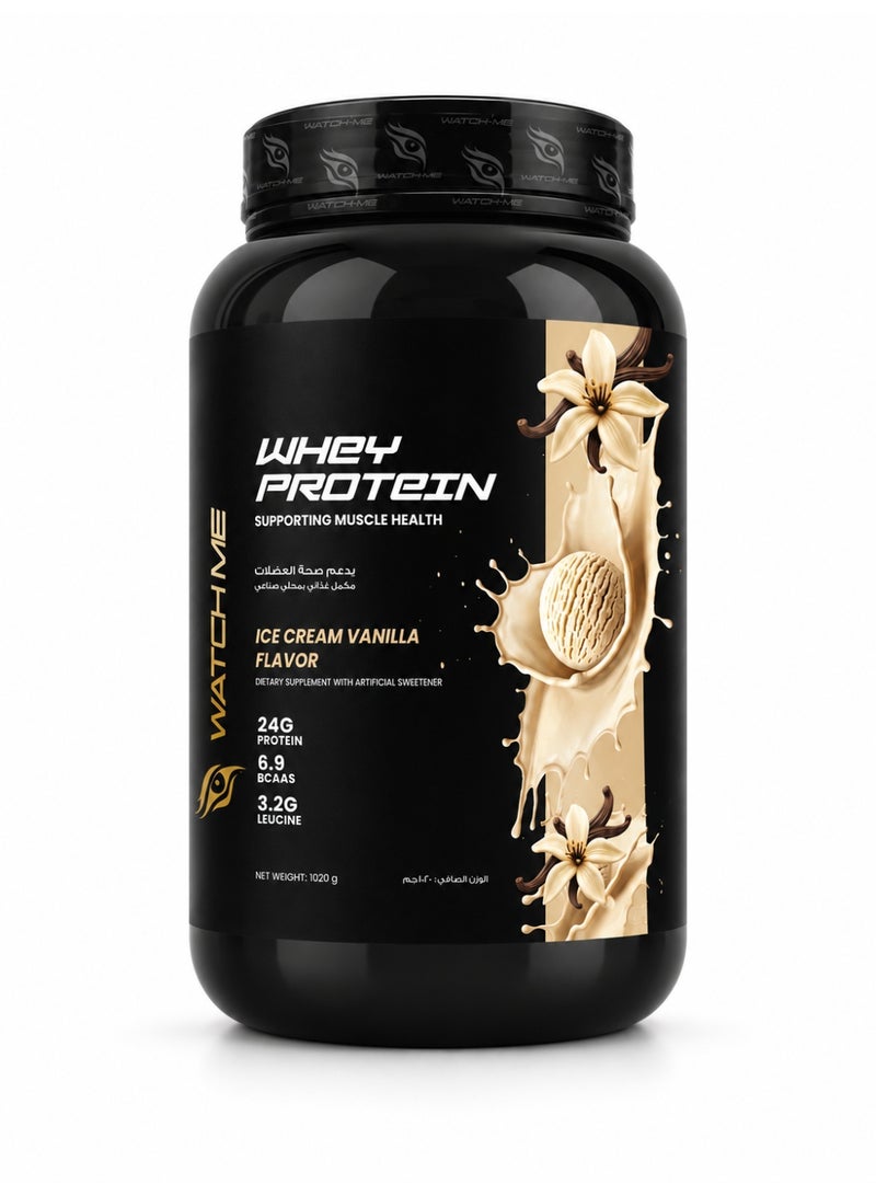 Watchme Whey Protein, Ice Cream Vanilla Flavor, 30 Servings - Image 1
