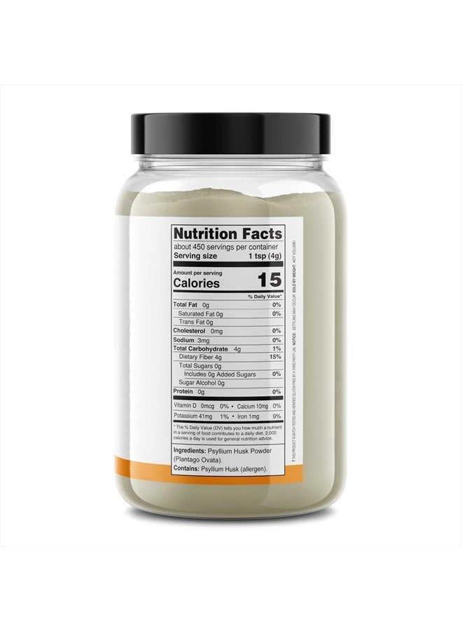 It's Just! Pack Of 1 Psyllium Husk Powder Easy Mixing Dietary Fiber Cleanse Your Digestive System Finely Ground Powder 4 Pound - Image 2
