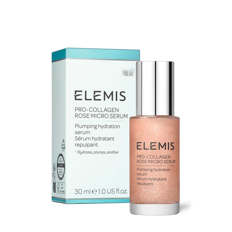 ELEMIS ProCollagen Rose Micro Serum  Hydration serum that plumps soothes and nourishes your skin while reducing fine lines  wrinkles