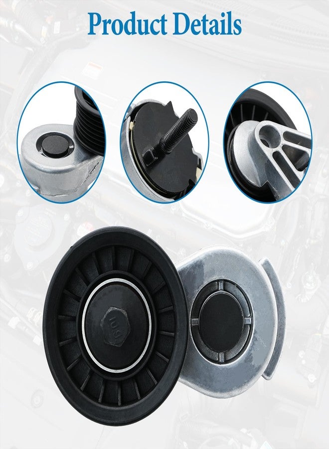 LEVANLIGHT مجموعة شداد سير LEVANLIGHT مع بكرة متوافقة مع سيارات دودج رام 1500 و2500 موديلات 1994-2003، ودورانجو موديلات 1998-2003، وداكوتا موديلات 1992-2003، وجيب جراند شيروكي موديلات 1993-1998، بديل للأرقام التالية: 53010158AB، 53006497، 38116 - Image 4