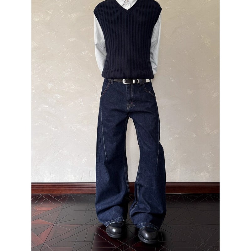 Unisex Casual Daily Denim Jeans - Image 5