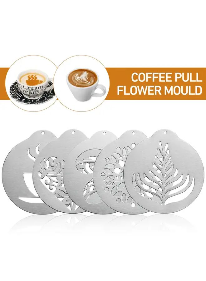Stainless Steel Milk Frothing Pitcher Set 350ml With Espresso Cup Latte Art Pen - Image 4