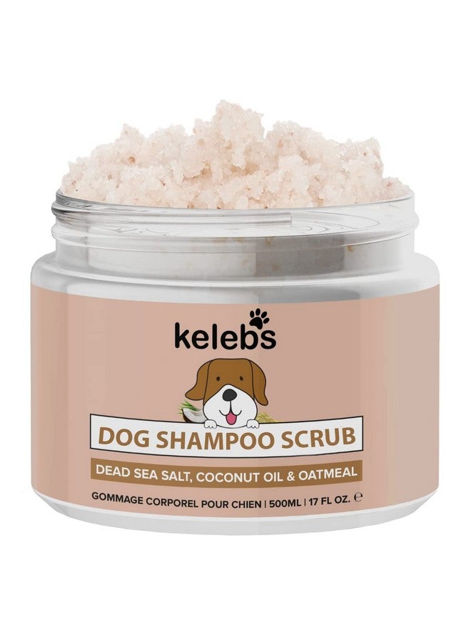 KELEBS Exfoliating Dead Sea Salt & Coconut Oil Dog Scrub  DeepCleansing, AntiItch, Moisturizing With Oatmeal & Essential Oils - Image 1