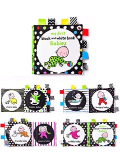 NIBEMINENT 2-Piece Baby Cloth Early Education Soft Book Set 15x 15cm  - Image 5