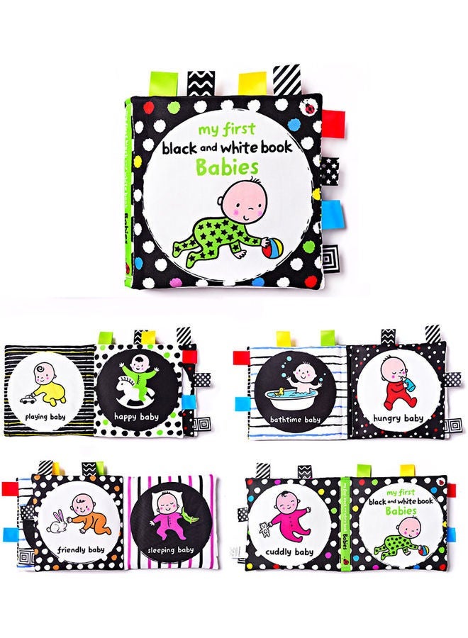 NIBEMINENT 2-Piece Baby Cloth Early Education Soft Book Set 15x 15cm - Image 5
