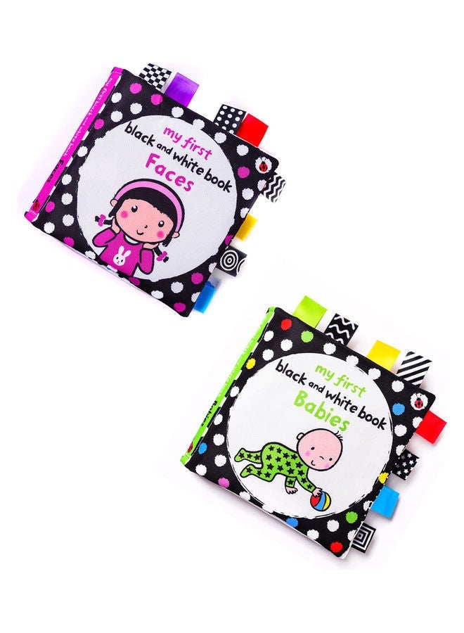 NIBEMINENT 2-Piece Baby Cloth Early Education Soft Book Set 15x 15cm - Image 3