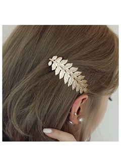 Yheakne Boho Hair Comb Greek Goddess Hair Comb Clip Leaf Hair Piece Gold Wedding Headpieces Bride Side Comb Decorative Wedding Hair Accessories for Bride and and Bridesmaids 