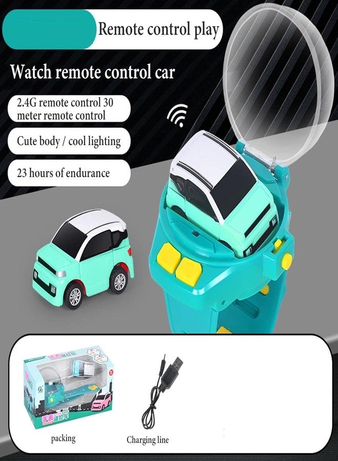Brand Conquer Mini Remote Control Car Watch Toys, Easy Control Safe 98.4ft Remote Control Distance Cute Wrist Racing Car Watch Silicone Strap with Dust Cover for Outdoor - Image 4