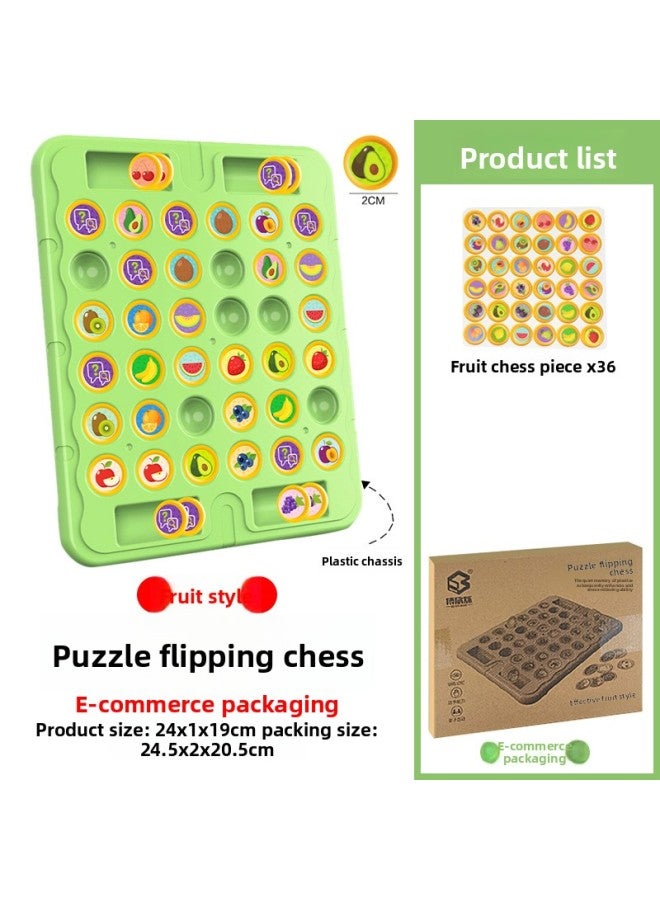 TikTok Children's Double Battle Flip Chess Pair Touch Training Memory Thinking Parent-Child Board Game Educational Toys Wholesale