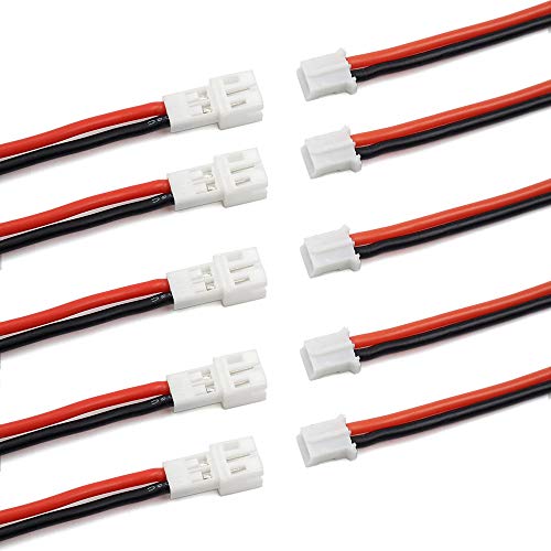 elechawk 10pcs Upgraded Tiny Whoop JST-PH 2.0 Male and Female Connector Cable for Battery JJRC H36 H67 Blade Inductrix E010 E013 - Image 1