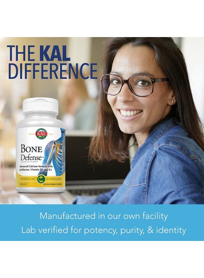 KAL Bone Defense ; Healthy Bone Strength And Density Supplement ; Calcium Vitamin D3 And K2 Magnesium ; 90Ct 30 Serv. - Image 5