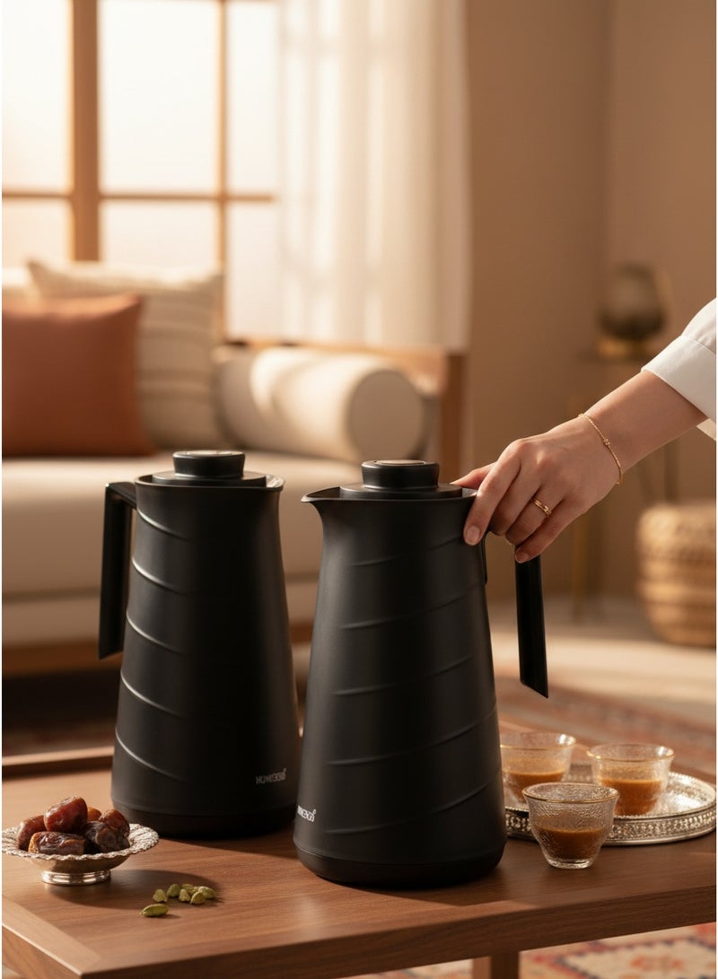 HOMEVEO Home View 1L Tea and Coffee Thermos Set maintains the temperature of drinks for a long time - Image 4