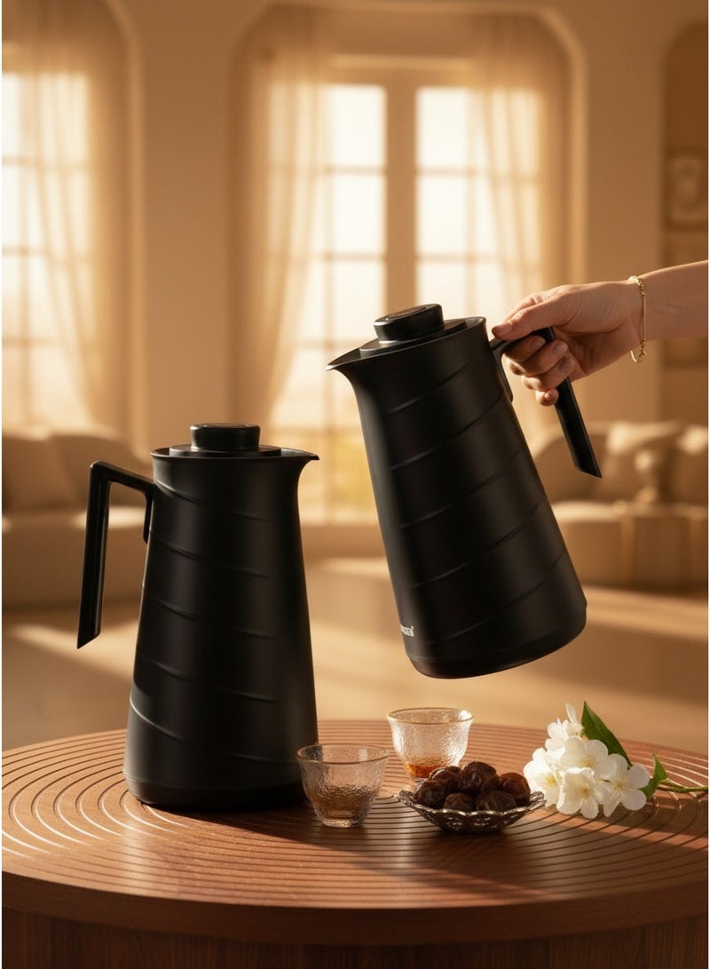 HOMEVEO Home View 1L Tea and Coffee Thermos Set maintains the temperature of drinks for a long time - Image 3