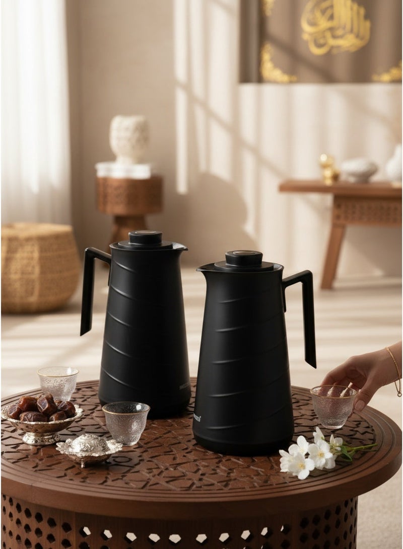 HOMEVEO Home View 1L Tea and Coffee Thermos Set maintains the temperature of drinks for a long time - Image 1