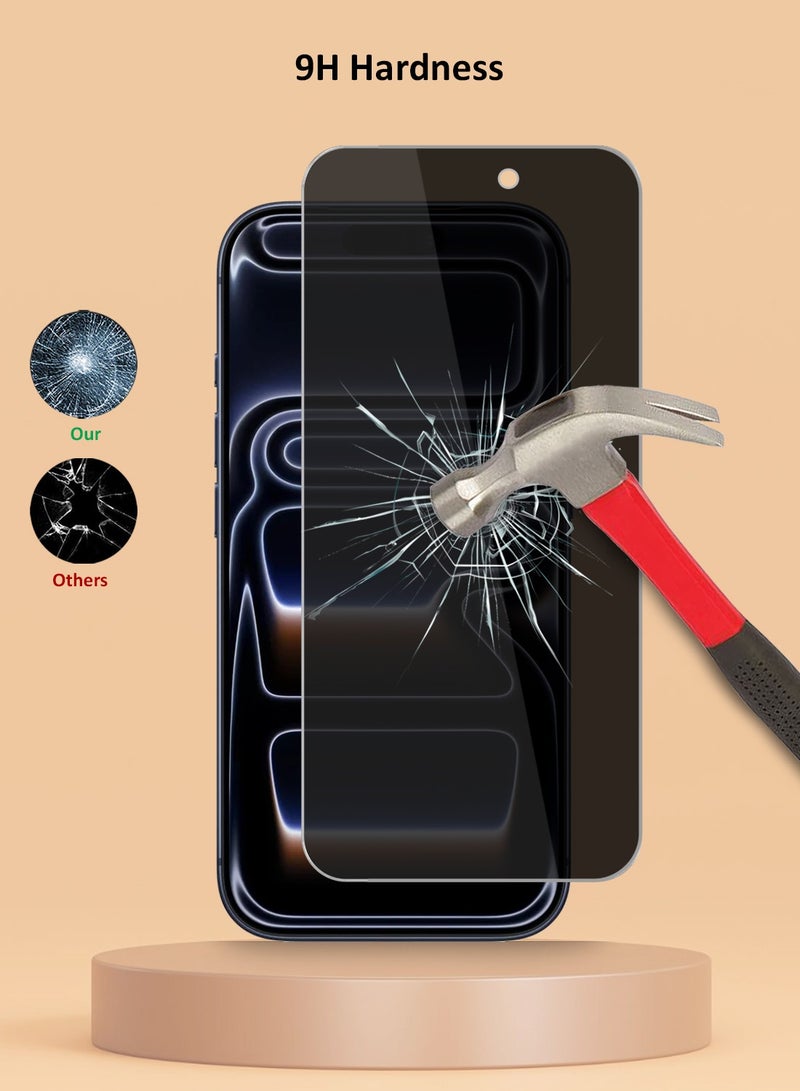 Techie iPhone 17 Pro Max Privacy Tempered Glass Screen Protector - Image 3