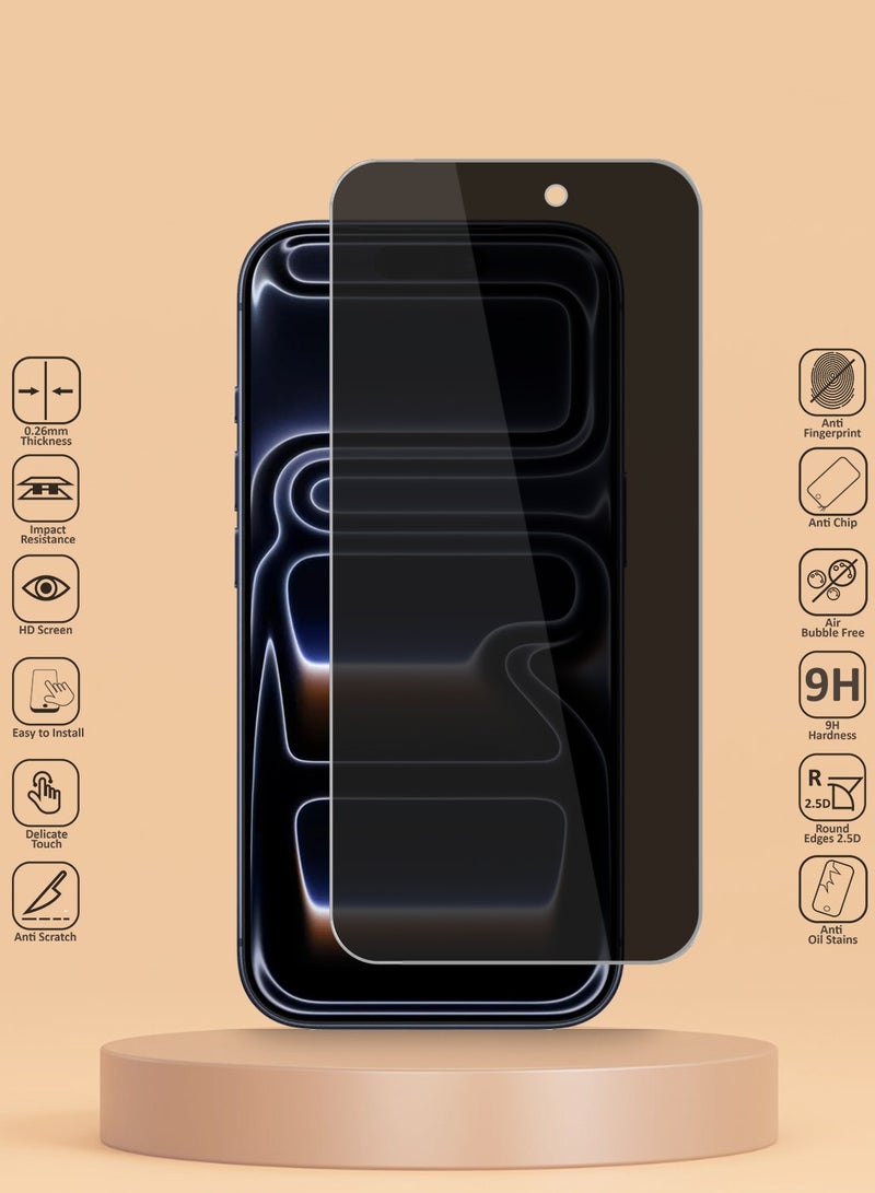 Techie iPhone 17 Pro Max Privacy Tempered Glass Screen Protector - Image 2
