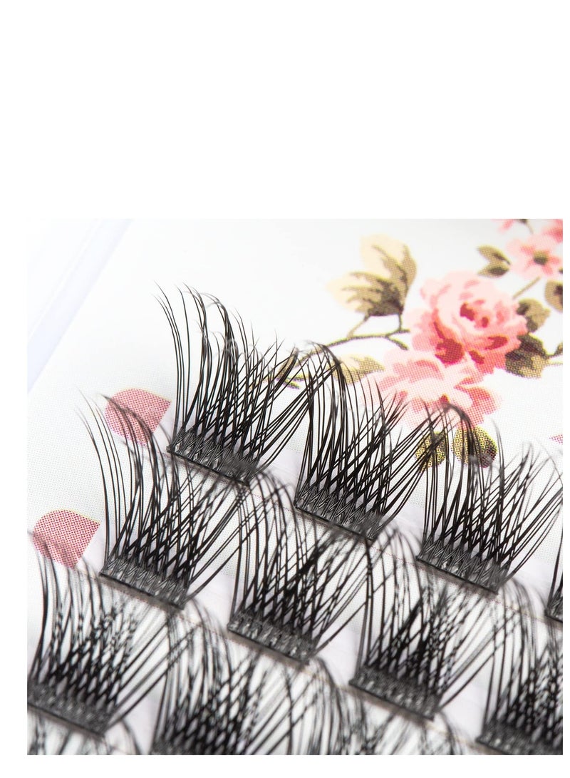 مجموعة وصلات رموش صناعية يمكنك تركيبها بنفسك بتاثير كثافة ثلاثي الابعاد بتجعيدات D مكونة من 48 مجموعة رموش صناعية قابلة لاعادة الاستخدام للحصول على مظهر وصلات الرموش الاصلي ( mex ) - Image 2