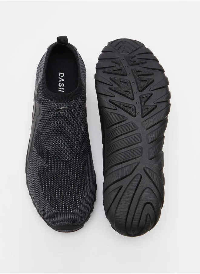 Dash Men Textured Slip On Sports Shoes