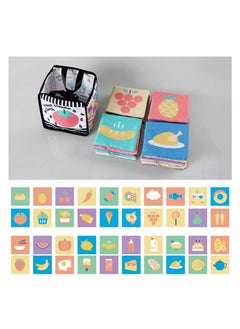 Y&D Baby Gifts Toys, Soft Cards with Cloth Storage Bag for Infants Newborn, Toddlers and Kids Learning High Contrast at Home, on Airplanes, Cars or Travel Colourful (Pack of 20 Pieces)  - Image 2