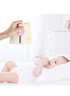 Y&D Baby Gifts Toys, Soft Cards with Cloth Storage Bag for Infants Newborn, Toddlers and Kids Learning High Contrast at Home, on Airplanes, Cars or Travel Colourful (Pack of 20 Pieces)  - Image 3