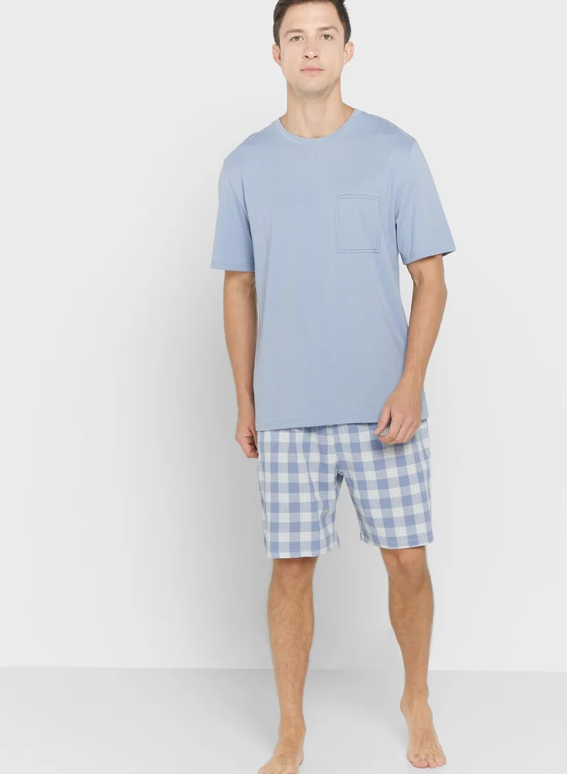 Seventy Five Check Nightwear Shorts