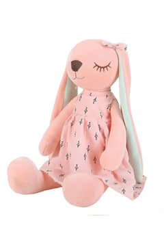 Beauenty A pink stuffed rabbit-designed doll for children, suitable as a gift for a newborn, and suitable for all ages  - Image 1