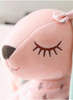 Beauenty A pink stuffed rabbit-designed doll for children, suitable as a gift for a newborn, and suitable for all ages  - Image 2