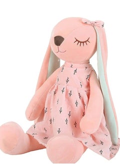 Beauenty A pink stuffed rabbit-designed doll for children, suitable as a gift for a newborn, and suitable for all ages  - Image 5