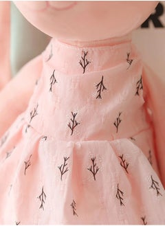 Beauenty A pink stuffed rabbit-designed doll for children, suitable as a gift for a newborn, and suitable for all ages  - Image 3