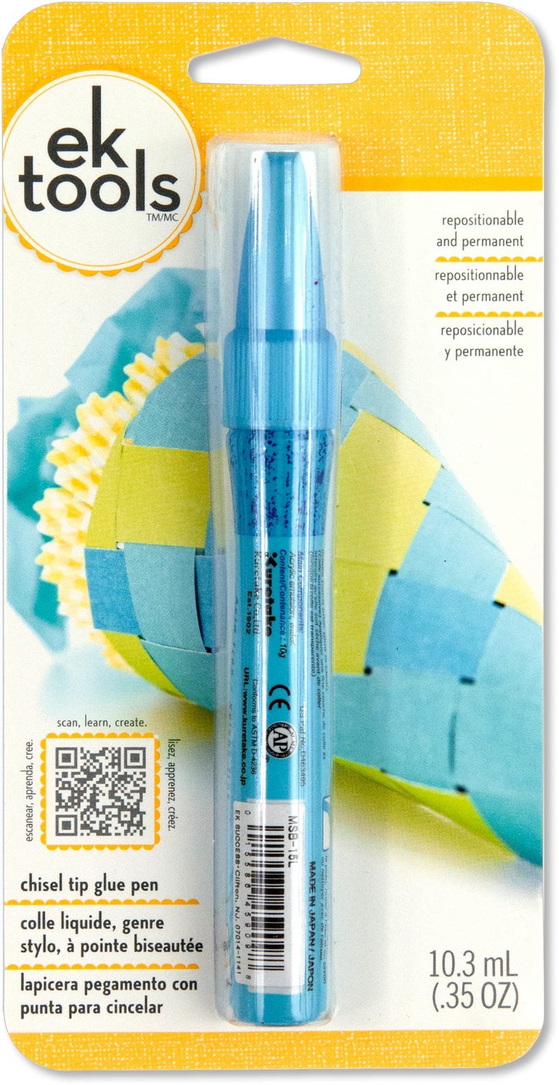 EK Success EK tools 55-00012 Glue Pen Zig Chisel Tip 2 Way, Multicolor - Image 1