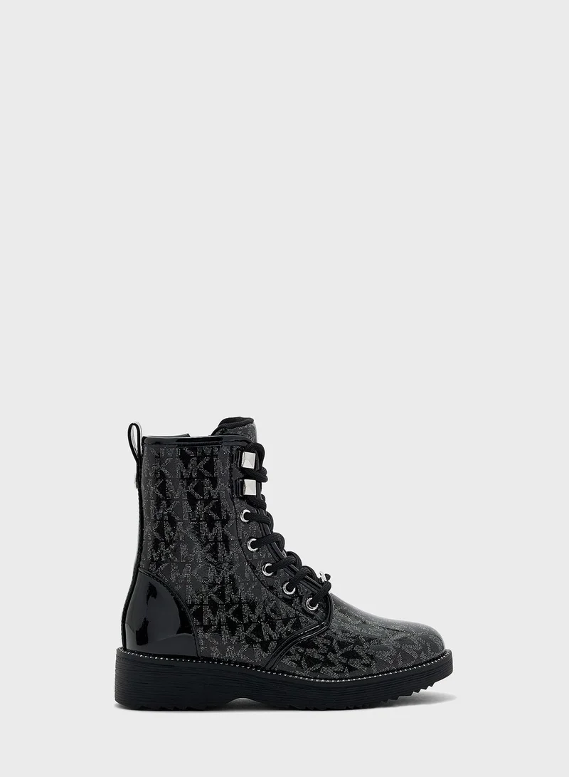 Michael Kors Kids Haskell Syre Lace Up Boots