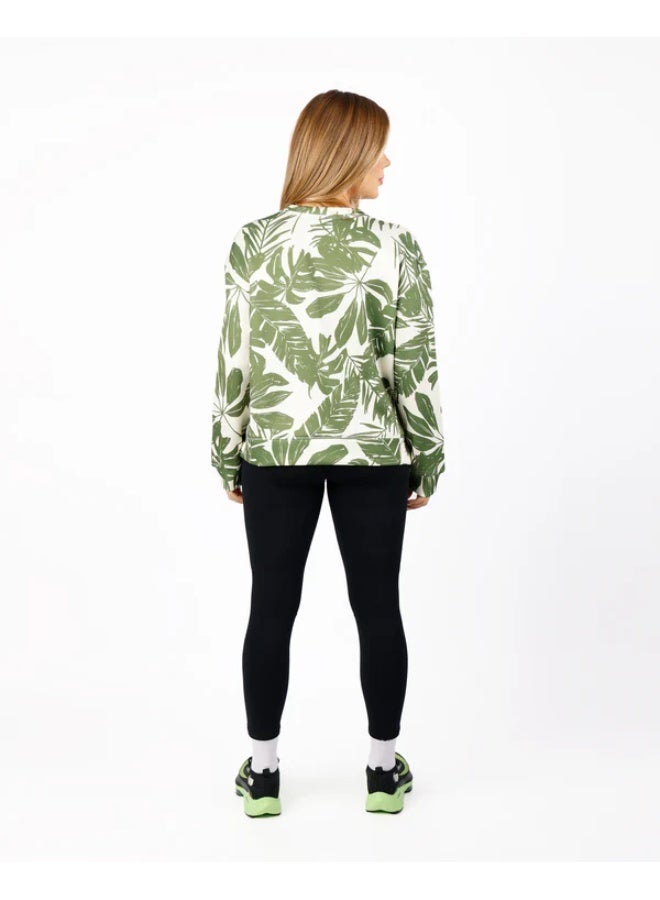 أتوم تيشيرت رياضي نسائي Atum Modern Flora أخضر - Image 4