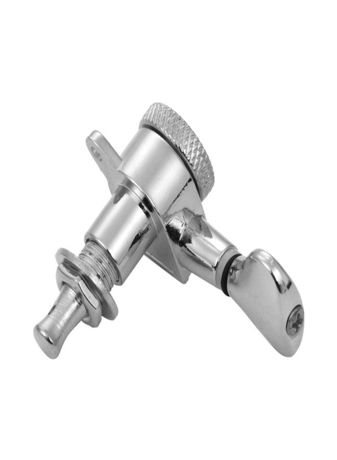 Electric Guitar Machine Heads Knobs String Tuning Pegs Locking Tuners Pack of 6 Pieces 6R with Mounting Screws and Ferrules Silver - Image 4