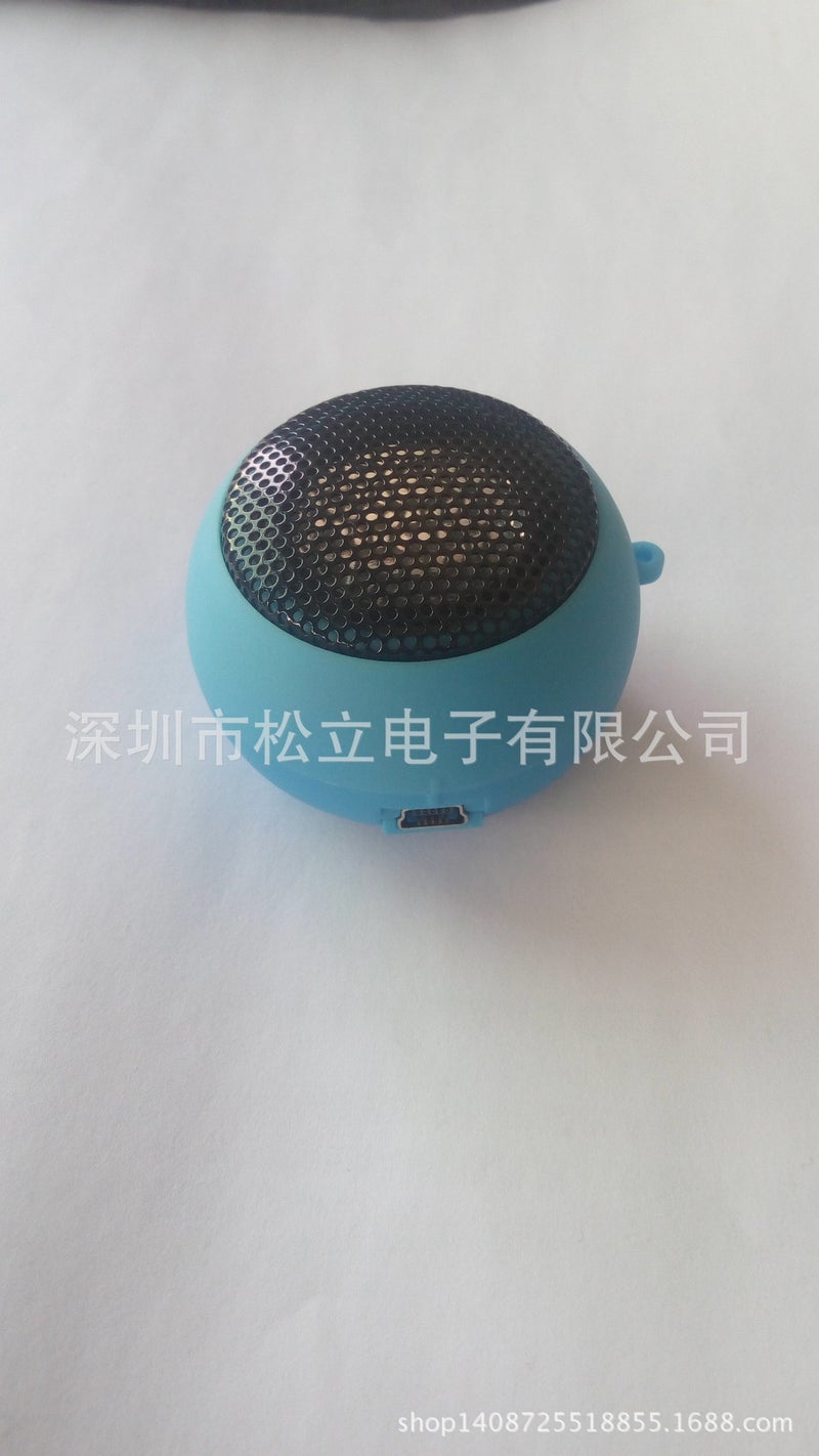 E-Commerce Mini Retractable Iron Mesh Dc3.5 Audio Interface Usb Charging Burger Audio - Image 1