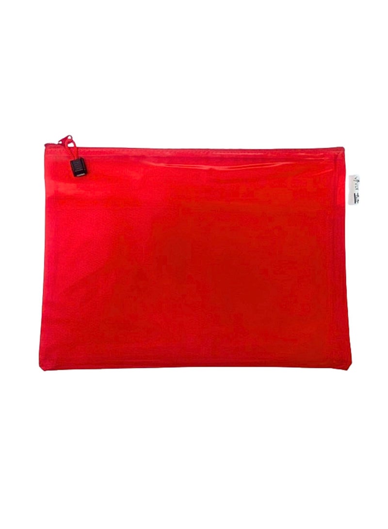 Libra Zipper Bag Fluoro B4 Red  - Image 1