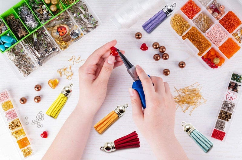 SNOOGG Tassel Charms Velvet Tassel Pendant Colourful Beads Tassels Bag Handbag Keyring Cell Phone Straps Jewellery Charms - Image 2
